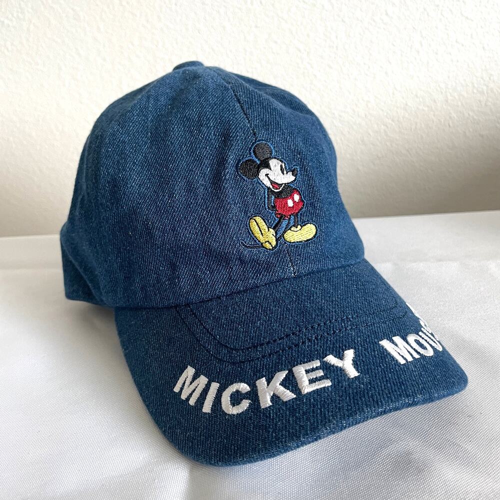 Tokyo Disney resort Mickey Mouse Kids Denim Baseball Cap Hat Size 54cm